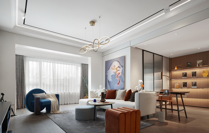 現(xiàn)代摩登風(fēng)格室內(nèi)設(shè)計家裝案例-客廳 現(xiàn)代摩登風(fēng)格室內(nèi)設(shè)計家裝案例-客廳