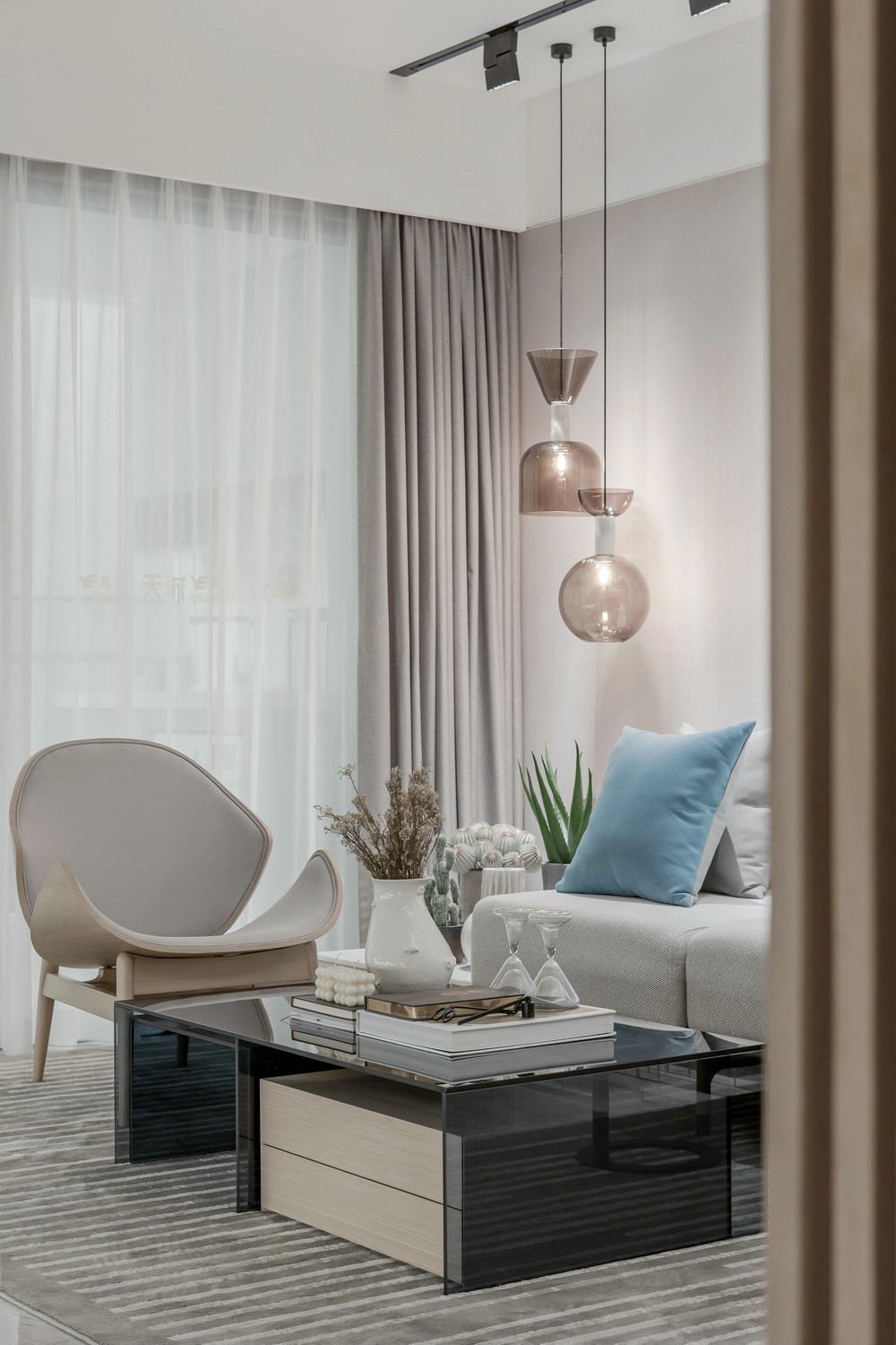 現代輕奢風格室內設計家裝案例-客廳 現代輕奢風格室內設計家裝案例-客廳