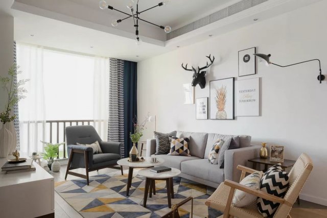 裝修案例北歐風格室內裝修效果圖-客廳 裝修案例北歐風格室內裝修效果圖-客廳