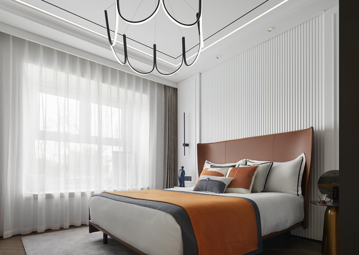 現(xiàn)代摩登風(fēng)格室內(nèi)設(shè)計家裝案例-主臥 現(xiàn)代摩登風(fēng)格室內(nèi)設(shè)計家裝案例-主臥