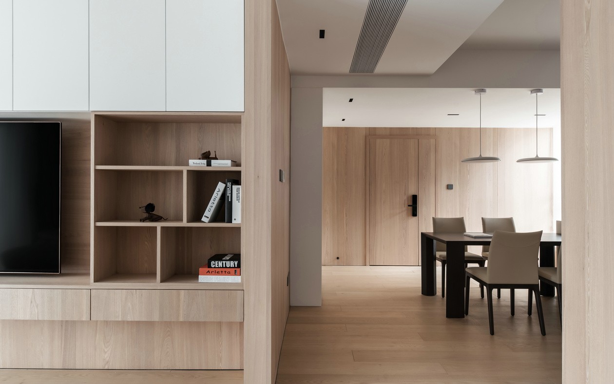 現代極簡原木風格室內設計家裝案例-走道 現代極簡原木風格室內設計家裝案例-走道