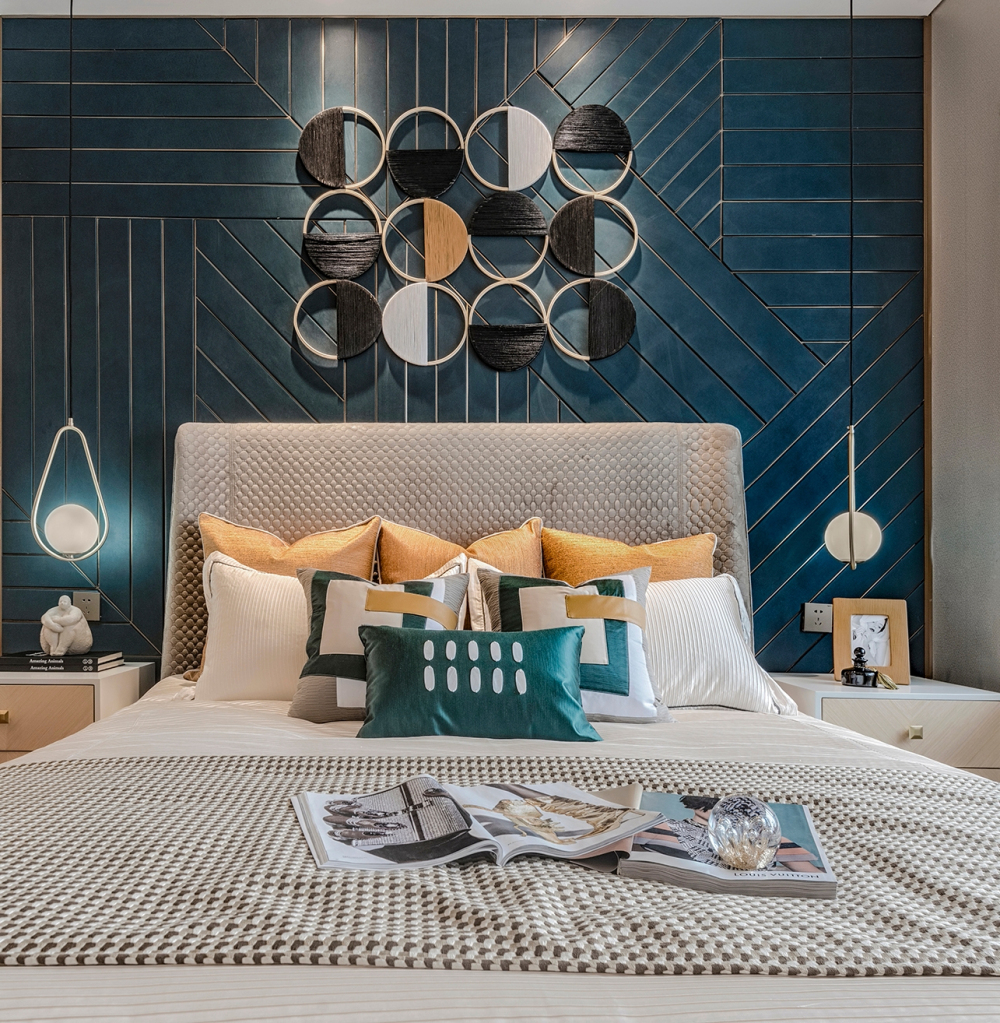 簡約輕奢風格室內設計家裝案例-主臥 簡約輕奢風格室內設計家裝案例-主臥