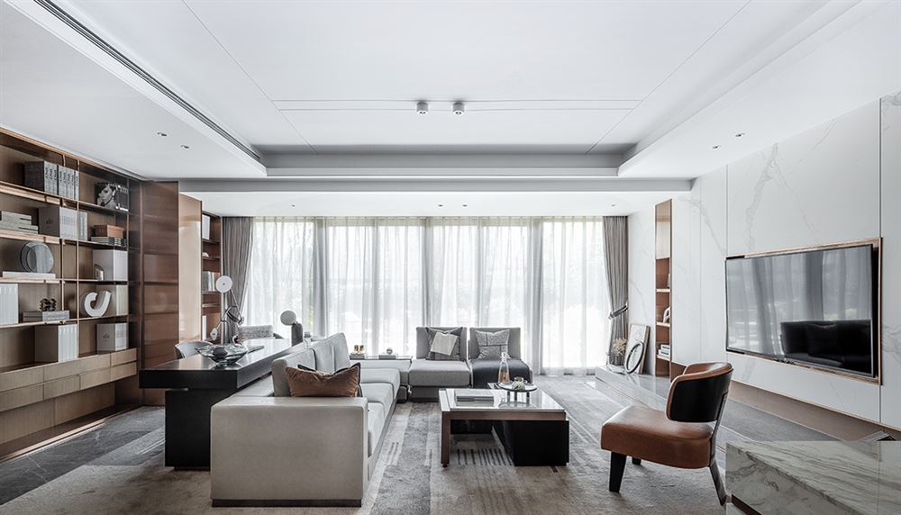 佛山市海倫堡菁華府現代簡約風格三居室裝修案例