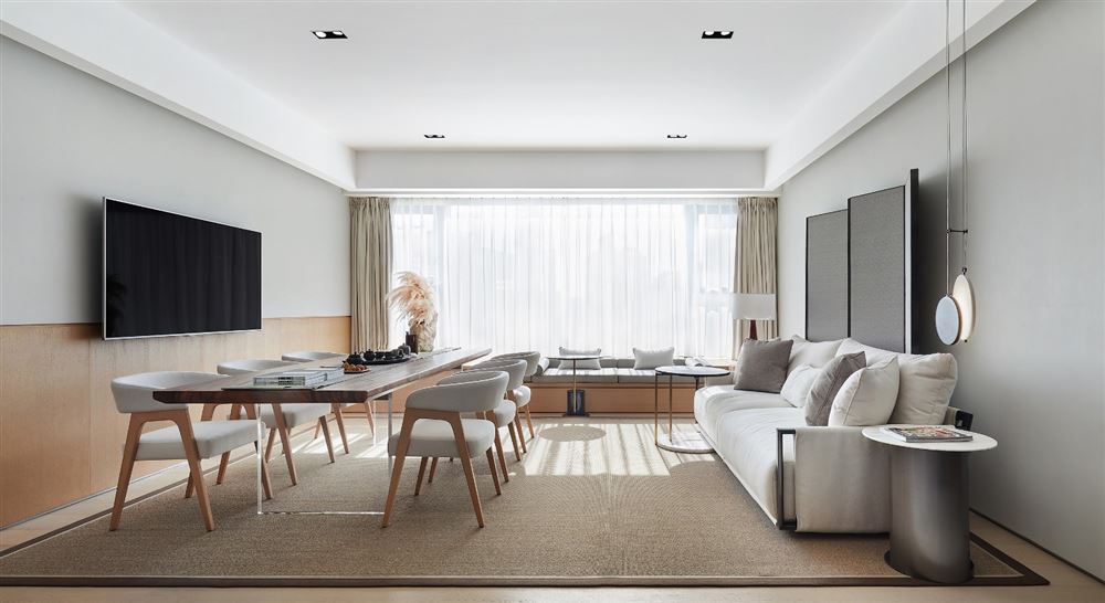 江門市春曉園現(xiàn)代簡約風(fēng)格三居室裝修案例