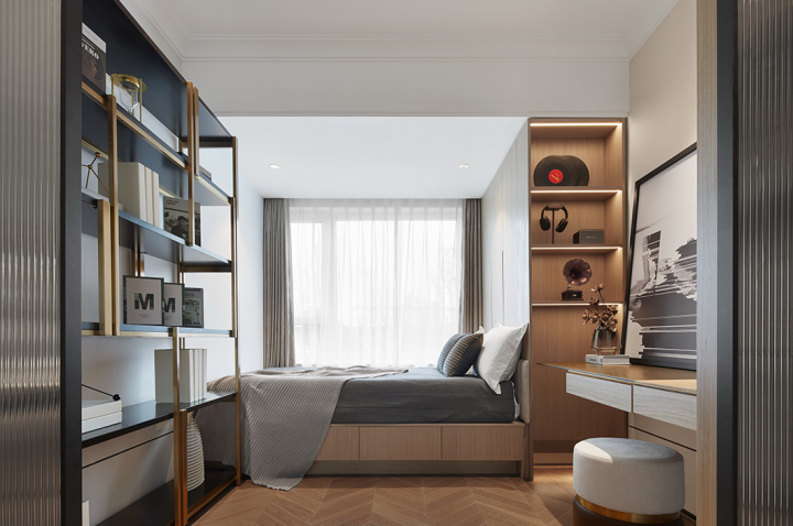 現(xiàn)代摩登風(fēng)格室內(nèi)設(shè)計家裝案例-次臥 現(xiàn)代摩登風(fēng)格室內(nèi)設(shè)計家裝案例-次臥