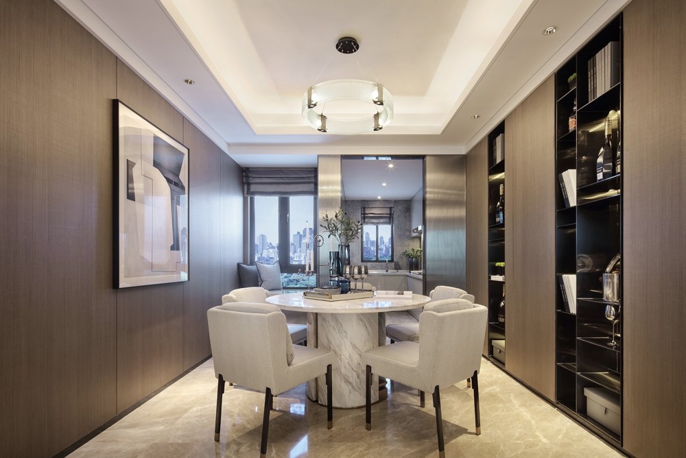 現代輕奢風格室內設計家裝案例-餐廳 現代輕奢風格室內設計家裝案例-餐廳