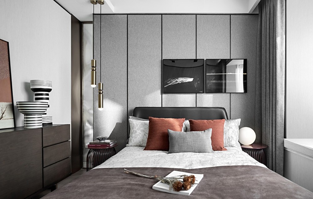 現代簡約風格室內家裝案例效果圖-次臥 現代簡約風格室內家裝案例效果圖-次臥