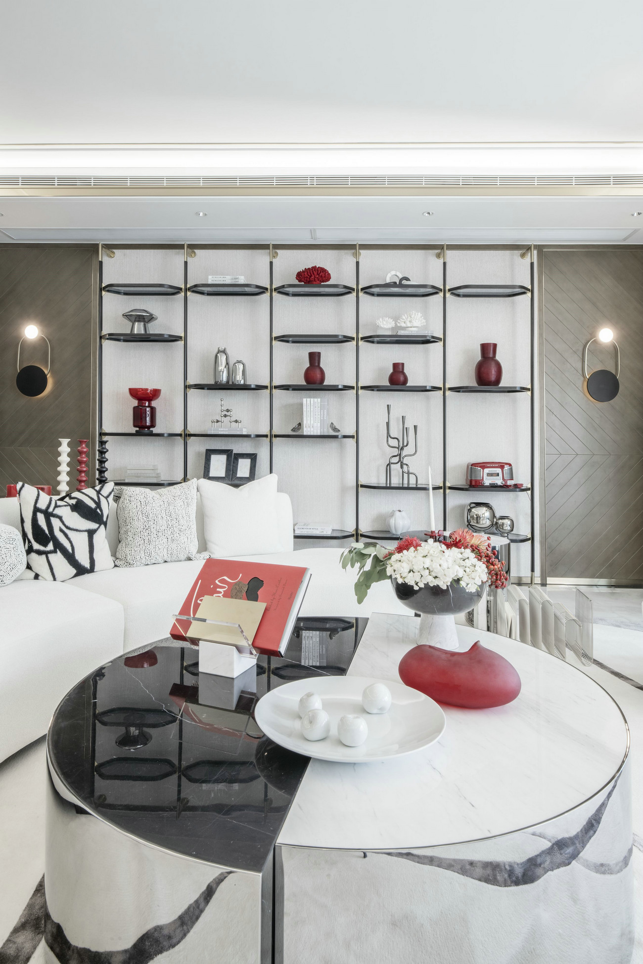 現代輕奢風格室內家裝案例效果圖-客廳沙發茶幾 現代輕奢風格室內家裝案例效果圖-客廳沙發茶幾