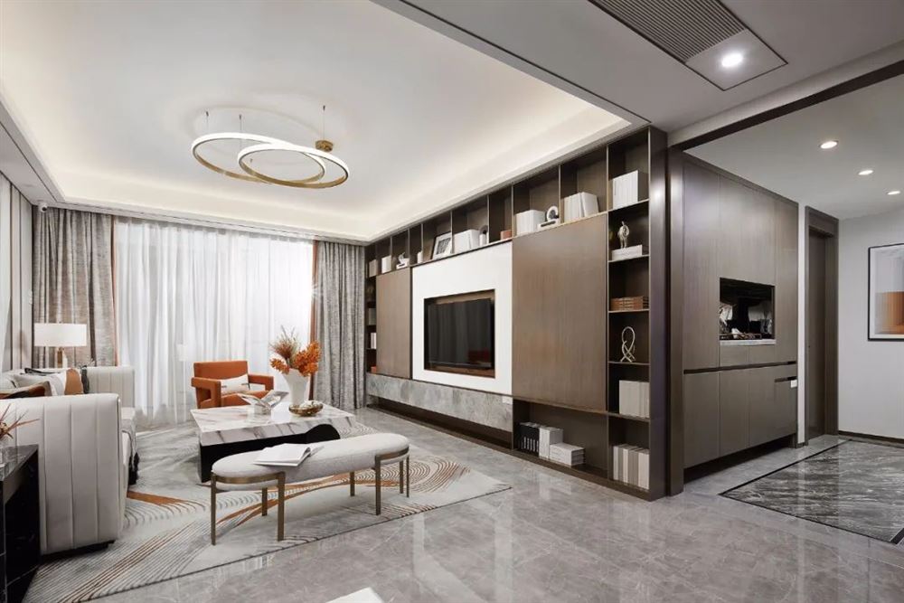 佛山市新希望悅瓏灣現代簡約風格四居室裝修案例