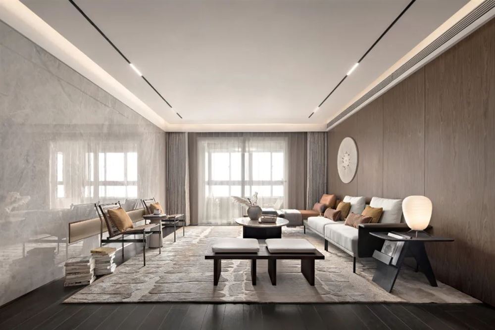 佛山市綠城桂語映月現(xiàn)代簡約風格四居室裝修案例