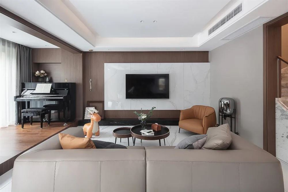 江門市東慶北路小區(qū)現(xiàn)代簡約風(fēng)格三居室裝修案例