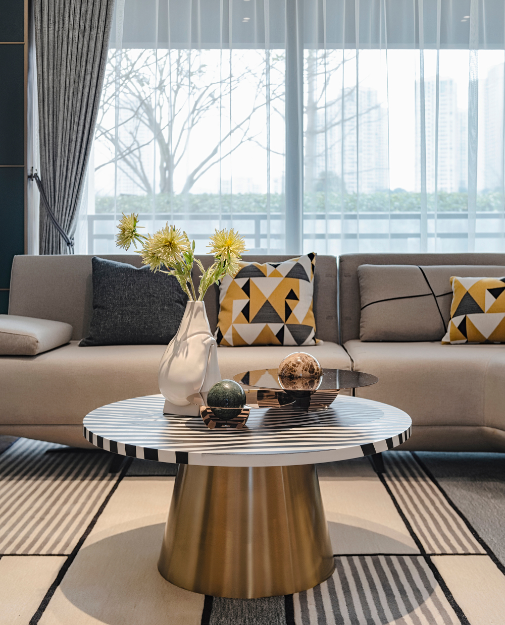 簡約輕奢風格室內設計家裝案例-客廳沙發 簡約輕奢風格室內設計家裝案例-客廳沙發