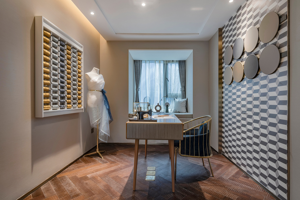 簡約輕奢風格室內設計家裝案例-書房 簡約輕奢風格室內設計家裝案例-書房