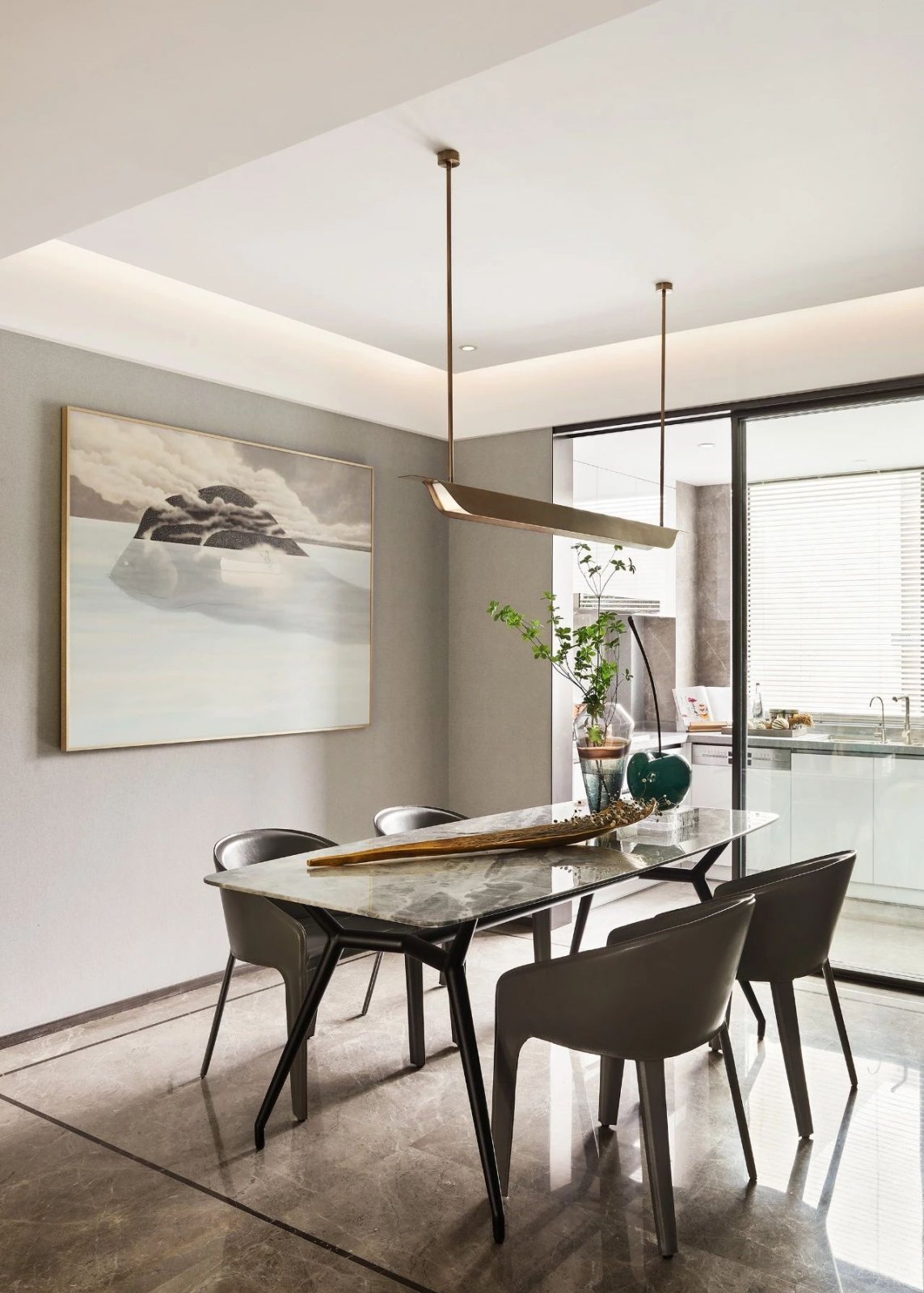 現代輕奢風格室內設計家裝案例-餐廳 現代輕奢風格室內設計家裝案例-餐廳