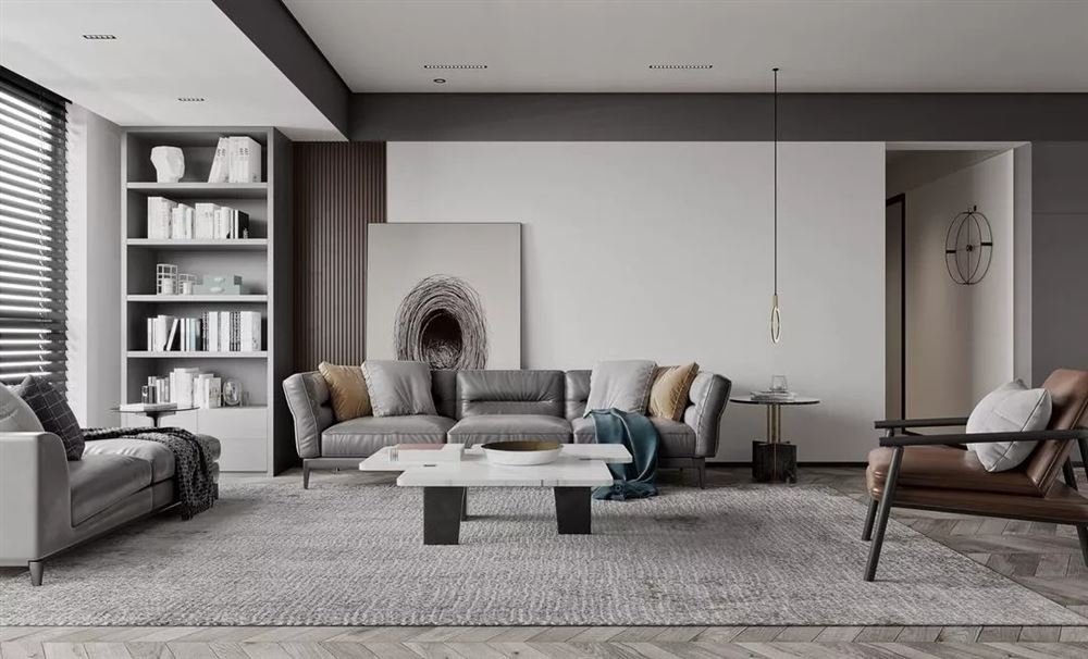 佛山市金茂碧桂園正榮府現代簡約風格三居室裝修案例