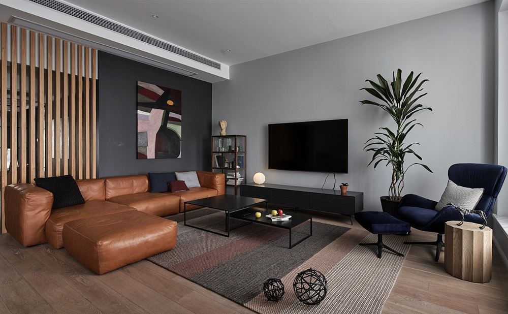 佛山市雅居樂·江畔明珠現代風格三居室裝修案例