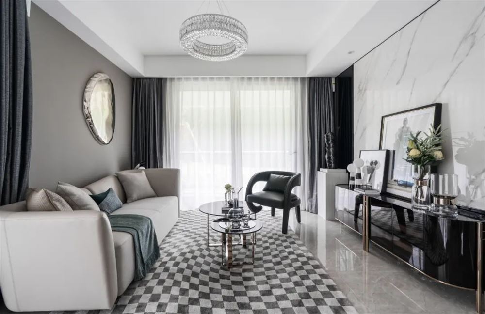 江門市五邑碧桂園現代簡約風格三居室裝修案例