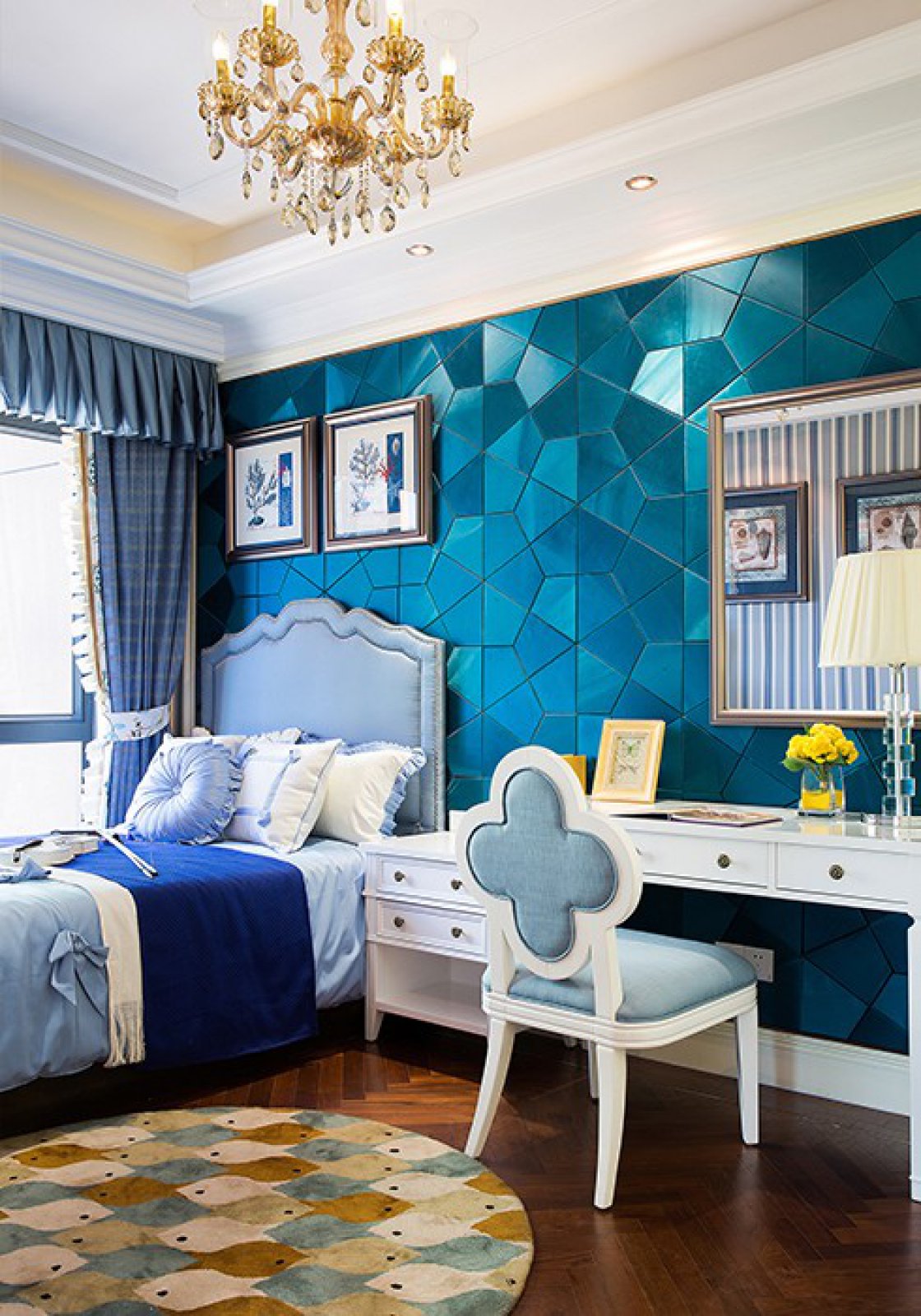 佛山裝修公司歐式田園風格室內裝修效果圖-次臥 佛山裝修公司歐式田園風格室內裝修效果圖-次臥