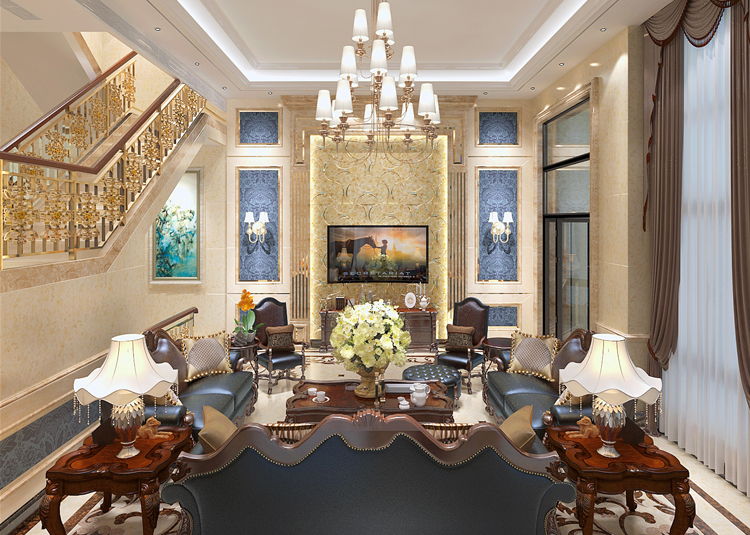 佛山市金地藝境天成歐式風格別墅裝修案例