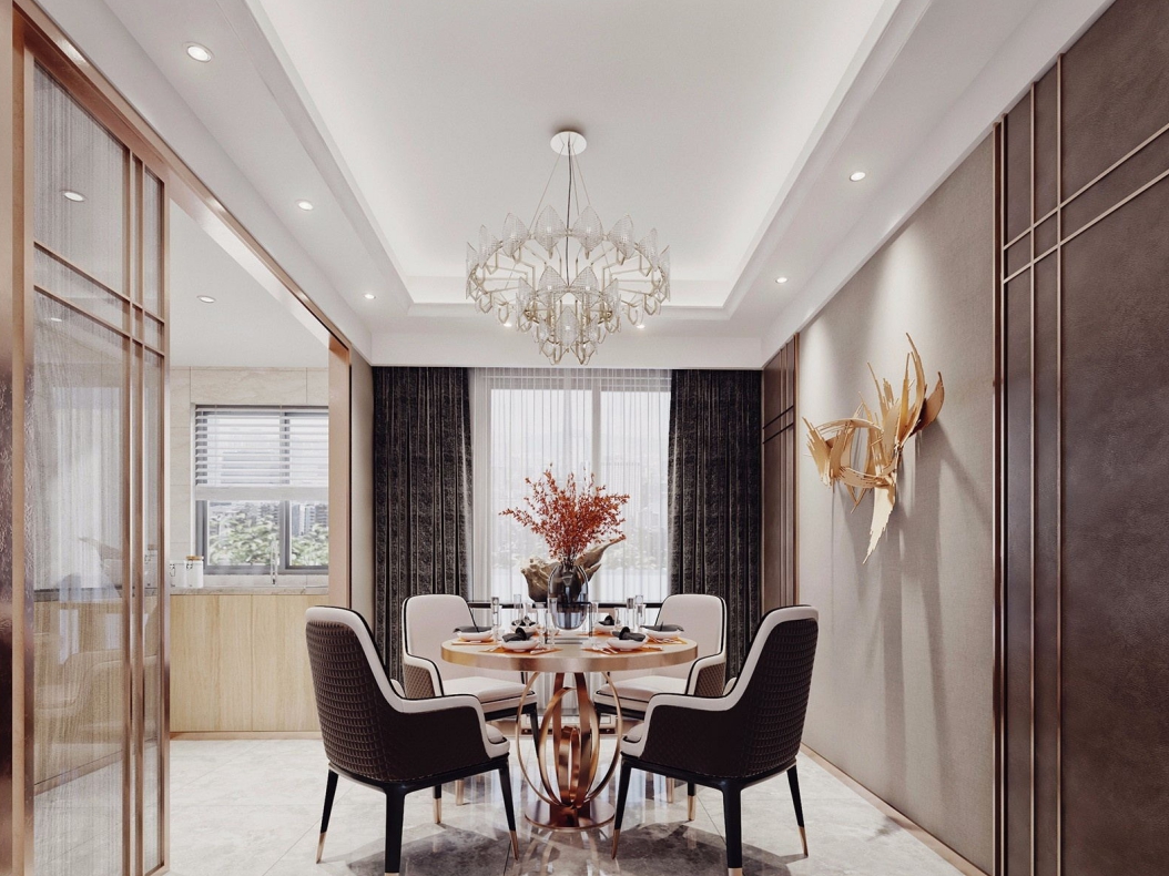 現(xiàn)代前衛(wèi)風格室內裝修效果圖-萬和國際三居111平米-餐廳 現(xiàn)代前衛(wèi)風格室內裝修效果圖-萬和國際三居111平米-餐廳