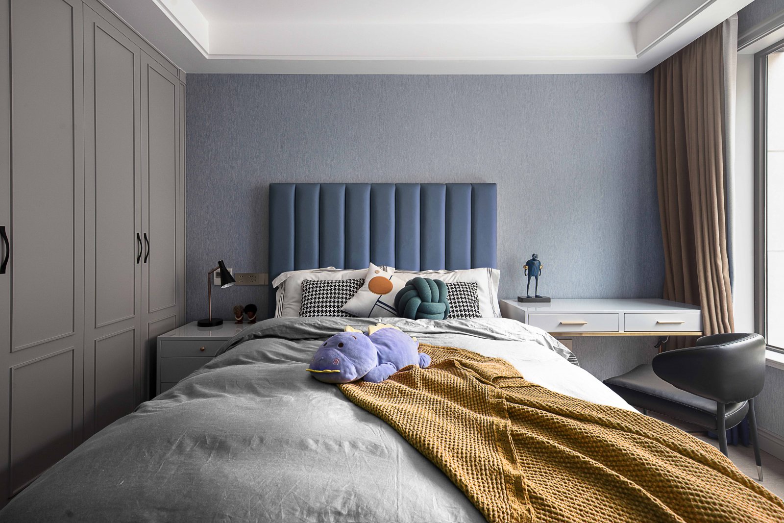 裝修案例輕奢風格室內裝修效果圖-次臥 裝修案例輕奢風格室內裝修效果圖-次臥