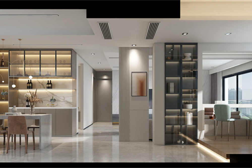 廣州市越秀星匯文璽現代簡約風格三居室裝修案例