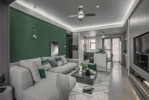 海口市港島花園現代簡約風格三居室裝修案例